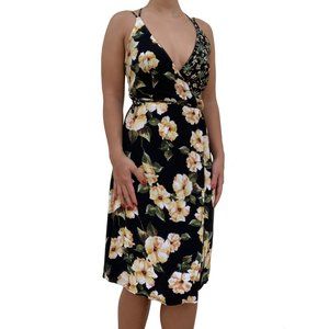 Floral Wrap Summer Dress